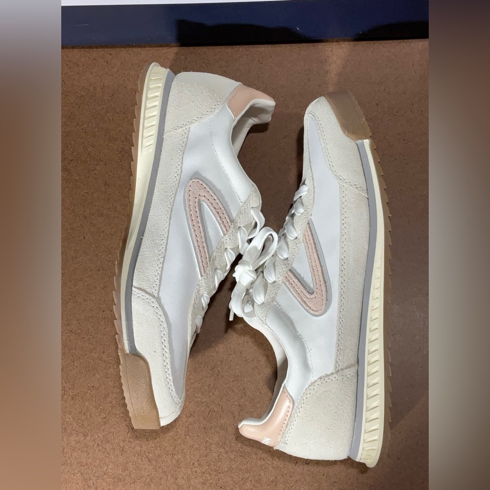 Tretorn Women's Cream and Tan Sneakers - Picture 4 of 9